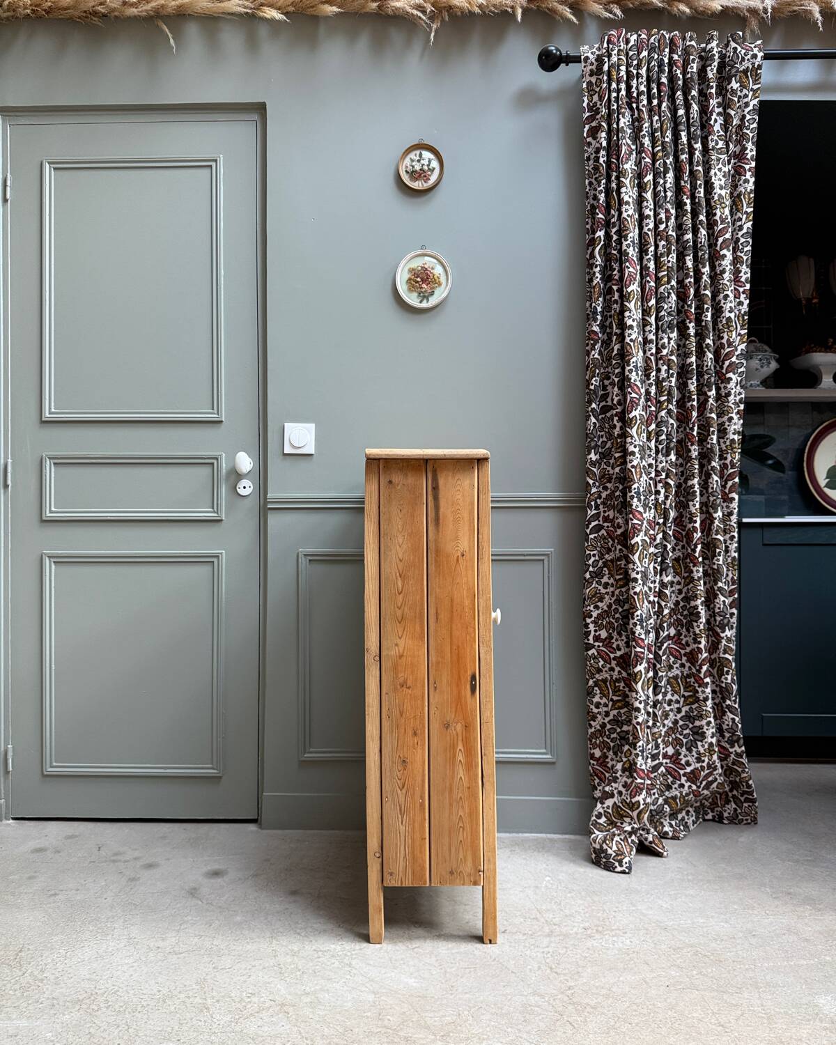 Vintage glass-fronted jam cupboard (renovated)