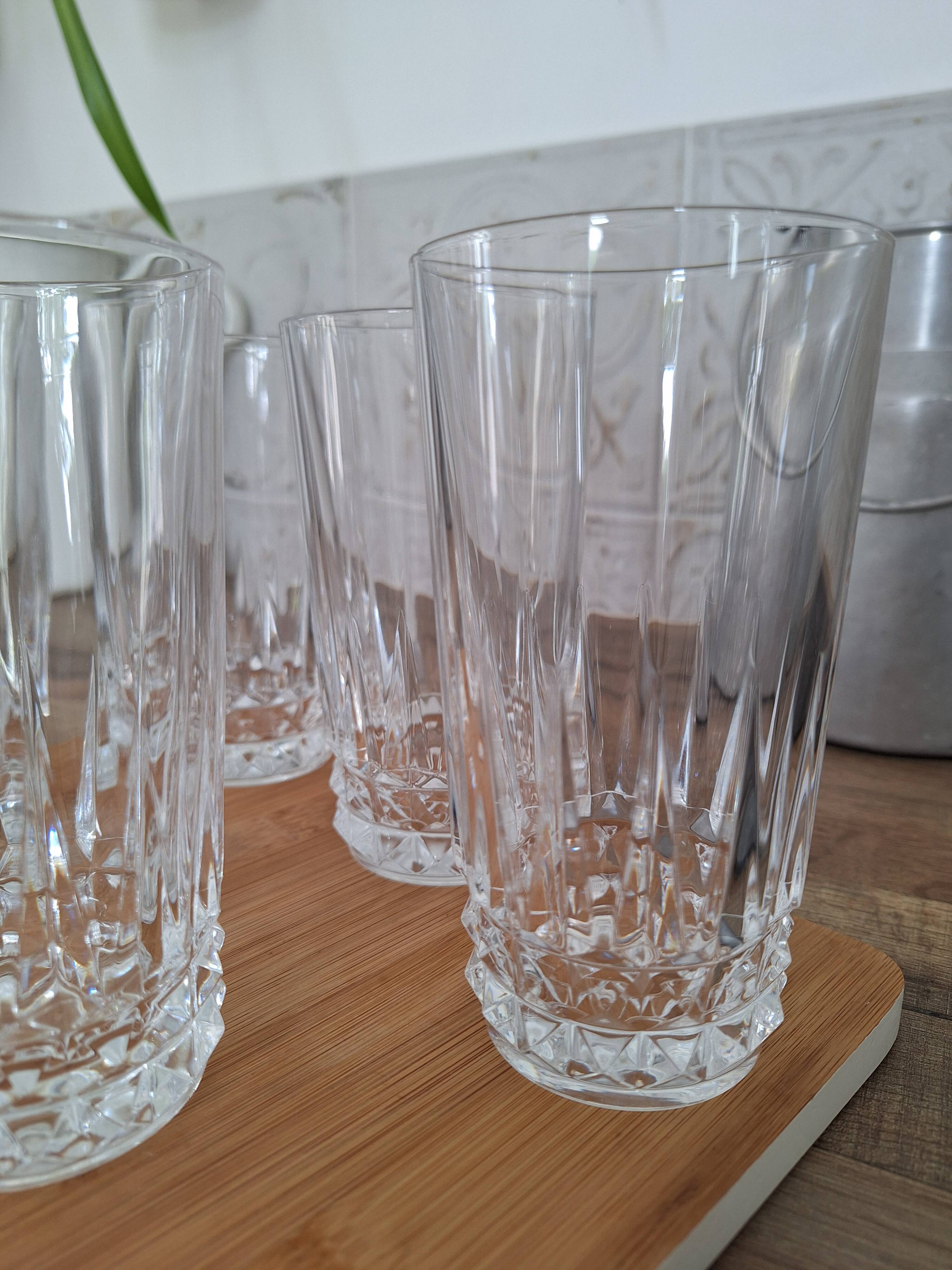 Verres à eau ou apéritif en cristal