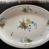 2 plats de service et 1 saucière en porcelaine ancienne de Limoges