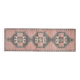 Vintage Turkish Oushak Wool Runner Handmade Wool Runner Rug 123x376
