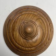 Dutch modernist wood turnt container or pot