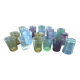20 verres biot en verre souffle