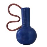 Vase bleu et rose