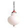 Suspension Space Age en opaline blanche, Massive, 1970