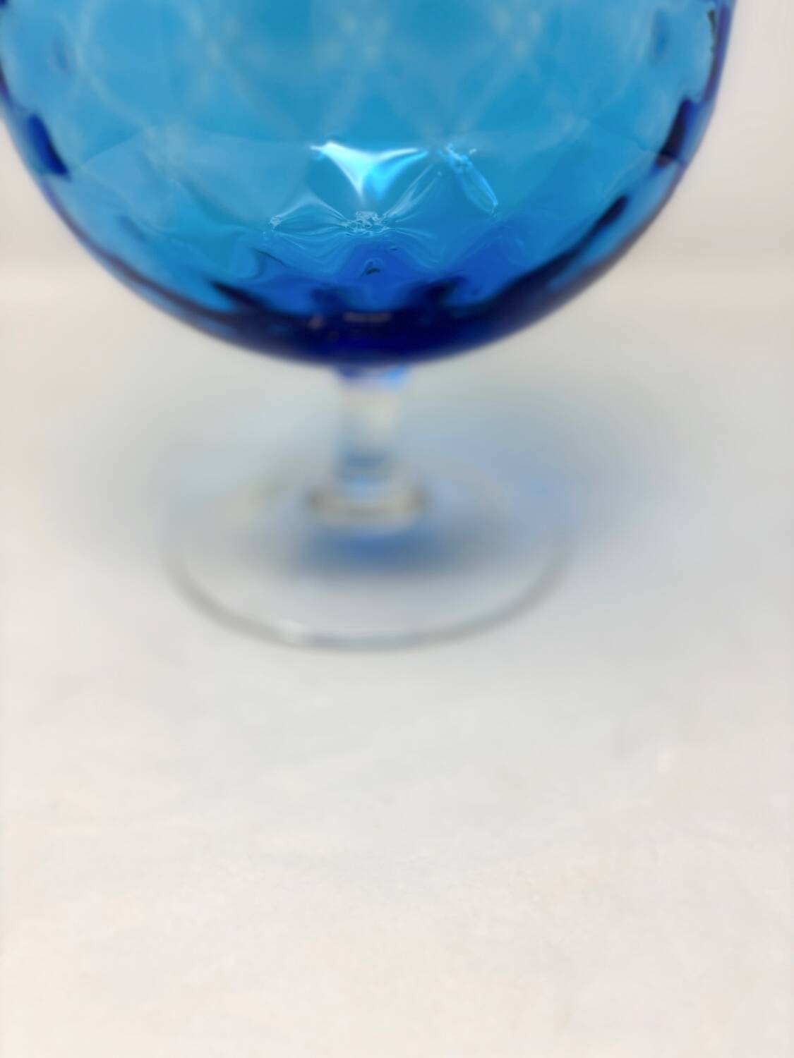 Empoli blue glass vase