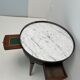 Table hot water bottle Louis XVI mahogany marble white gilded brass XIXth century