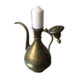 Ottoman Brass Ewer Antique Candleholder