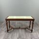 Louis XVI style carved wooden bench, 19th century