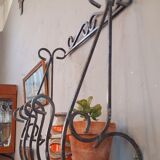 Vintage wall planter year 70 wrought iron