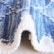 Flat Kilim Rug Blue - 213 x 71 cm