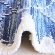 Flat Kilim Rug Blue - 213 x 71 cm