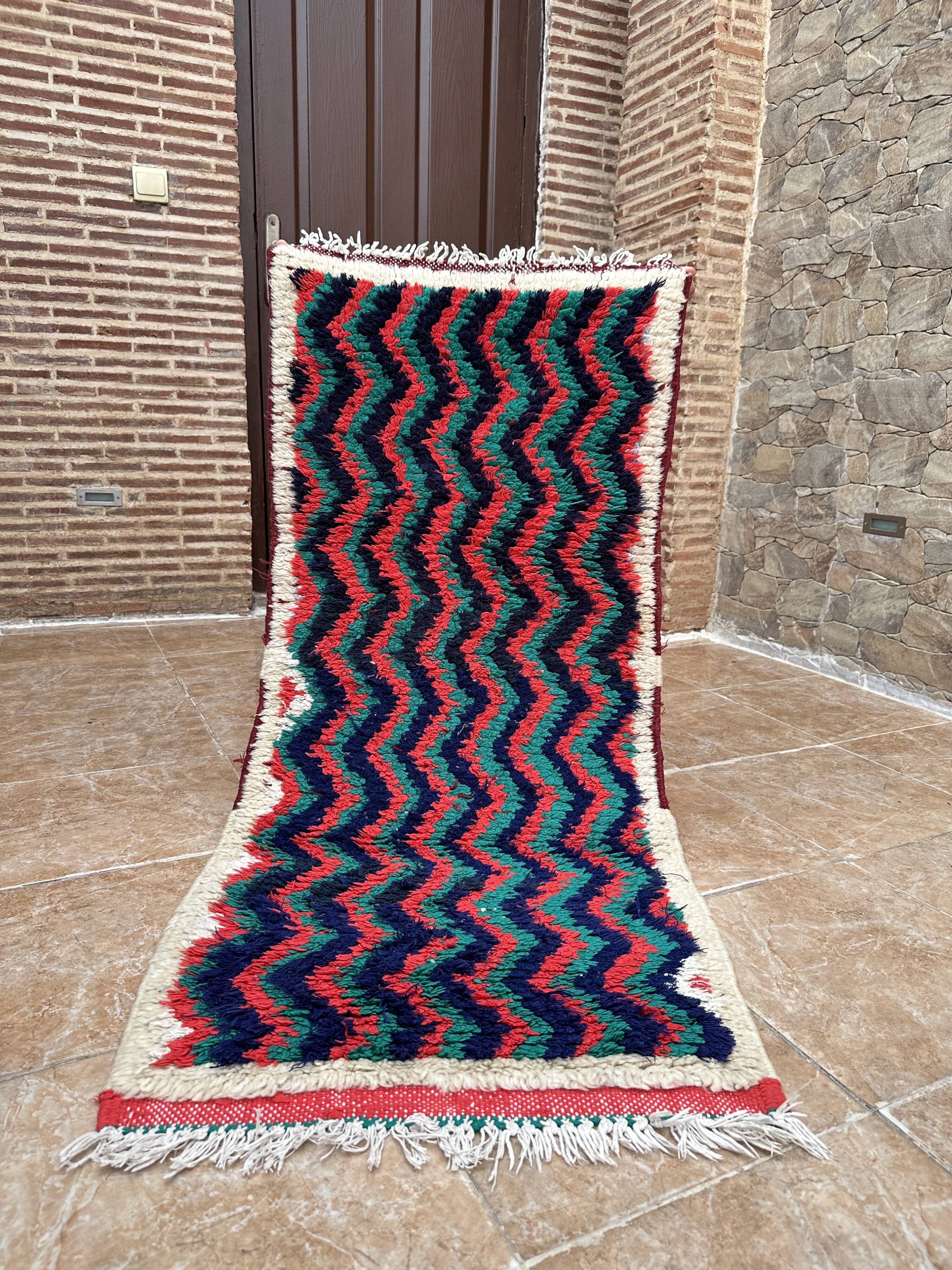 Unique Moroccan Rug - Vintage Art Deco Rug - The Moroccan Rug