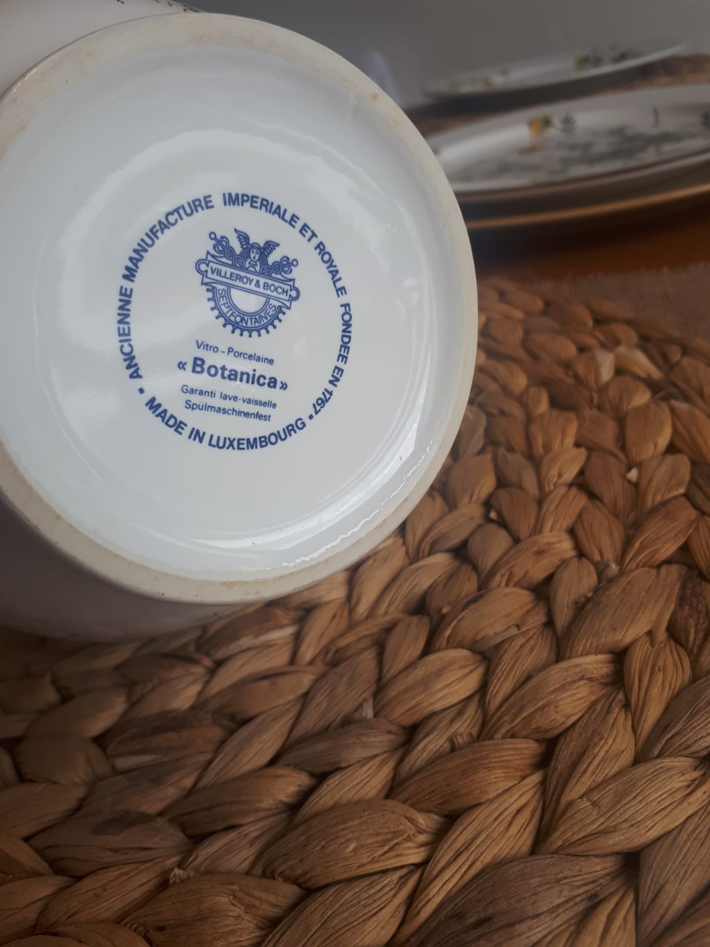 "Ranunculus" pitcher from Boch's Botanica service