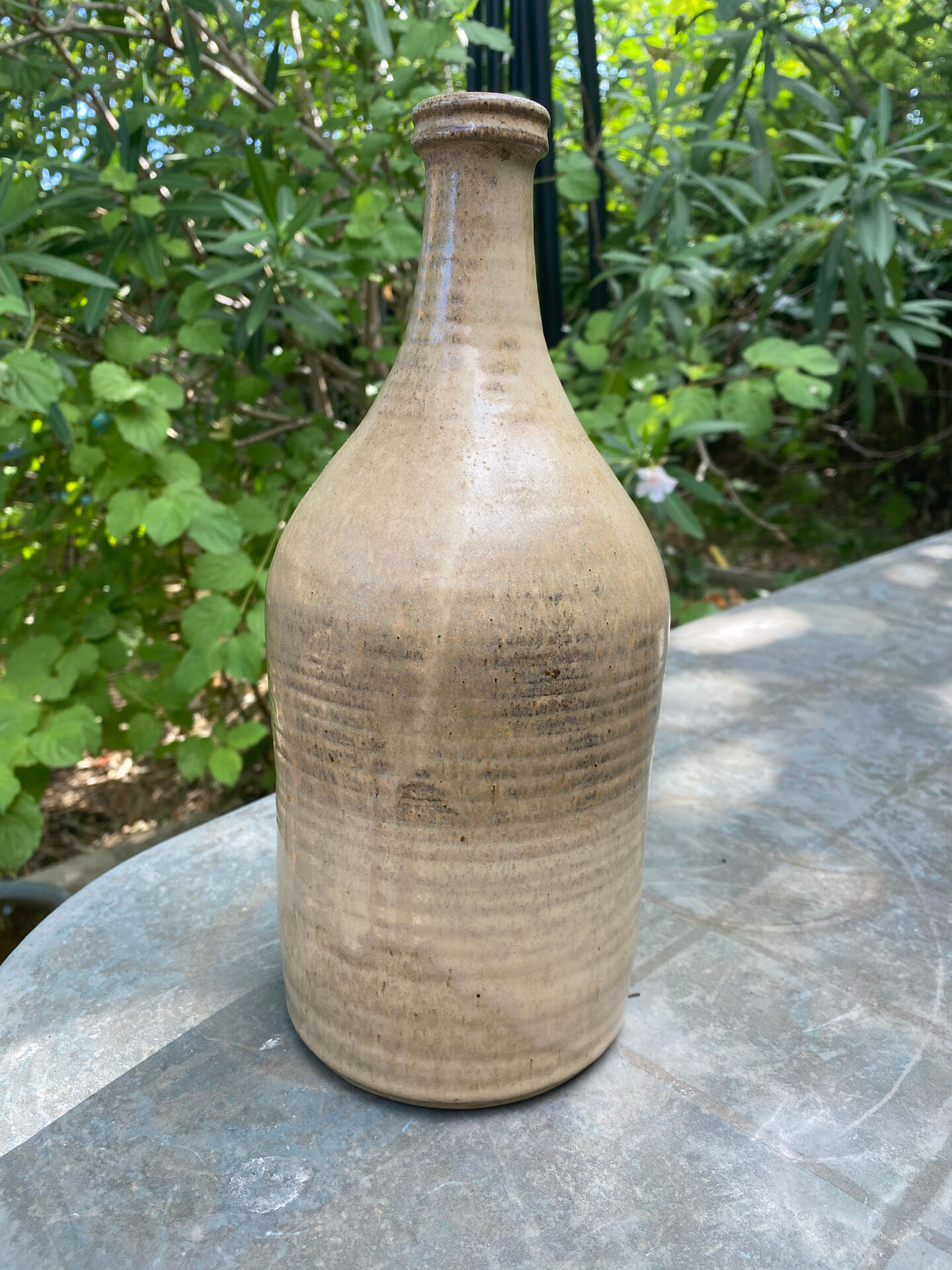 Ceramic bottle signed Signoret