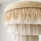 Macrame pendant light