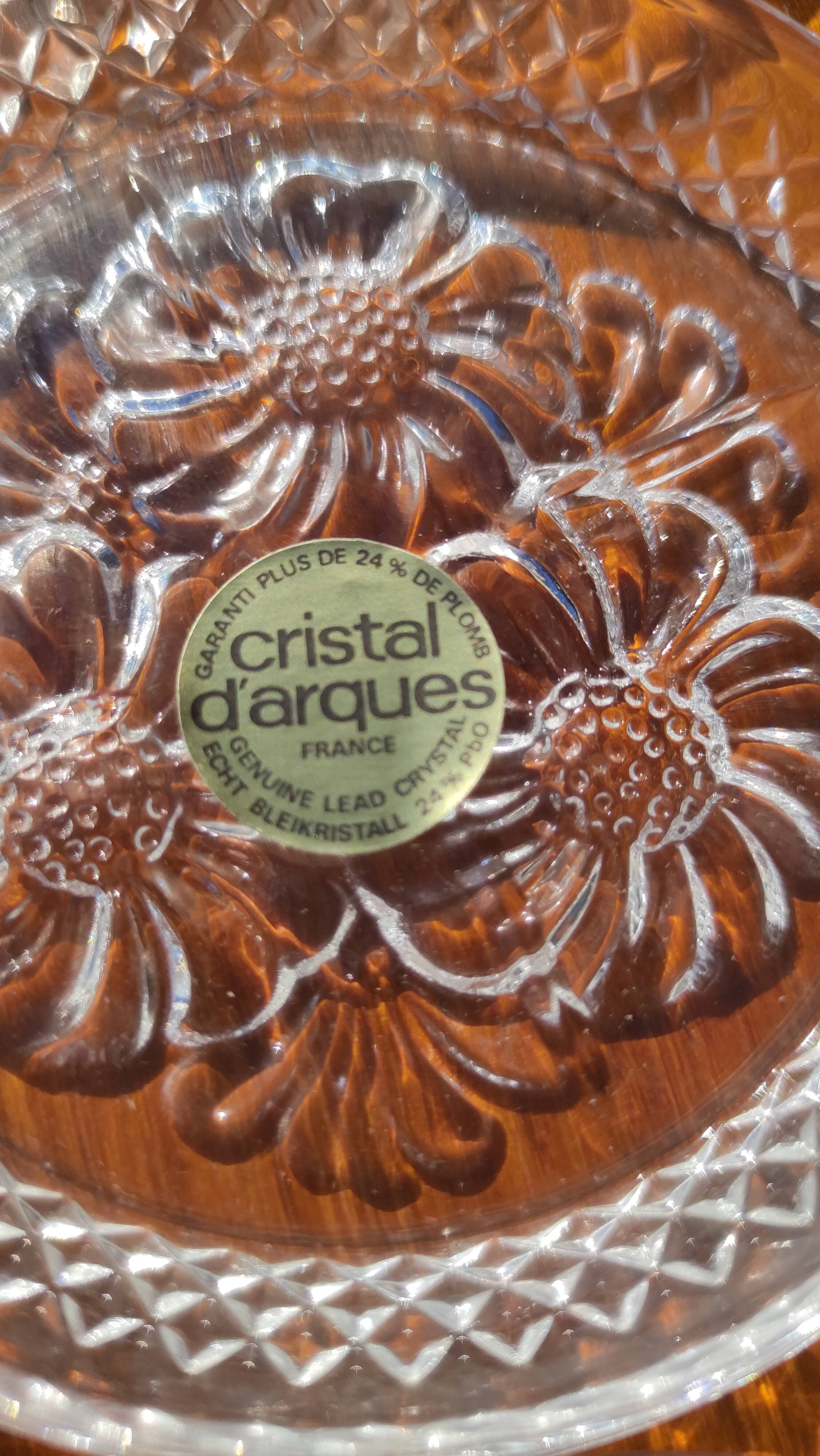 Vintage crystal coaster