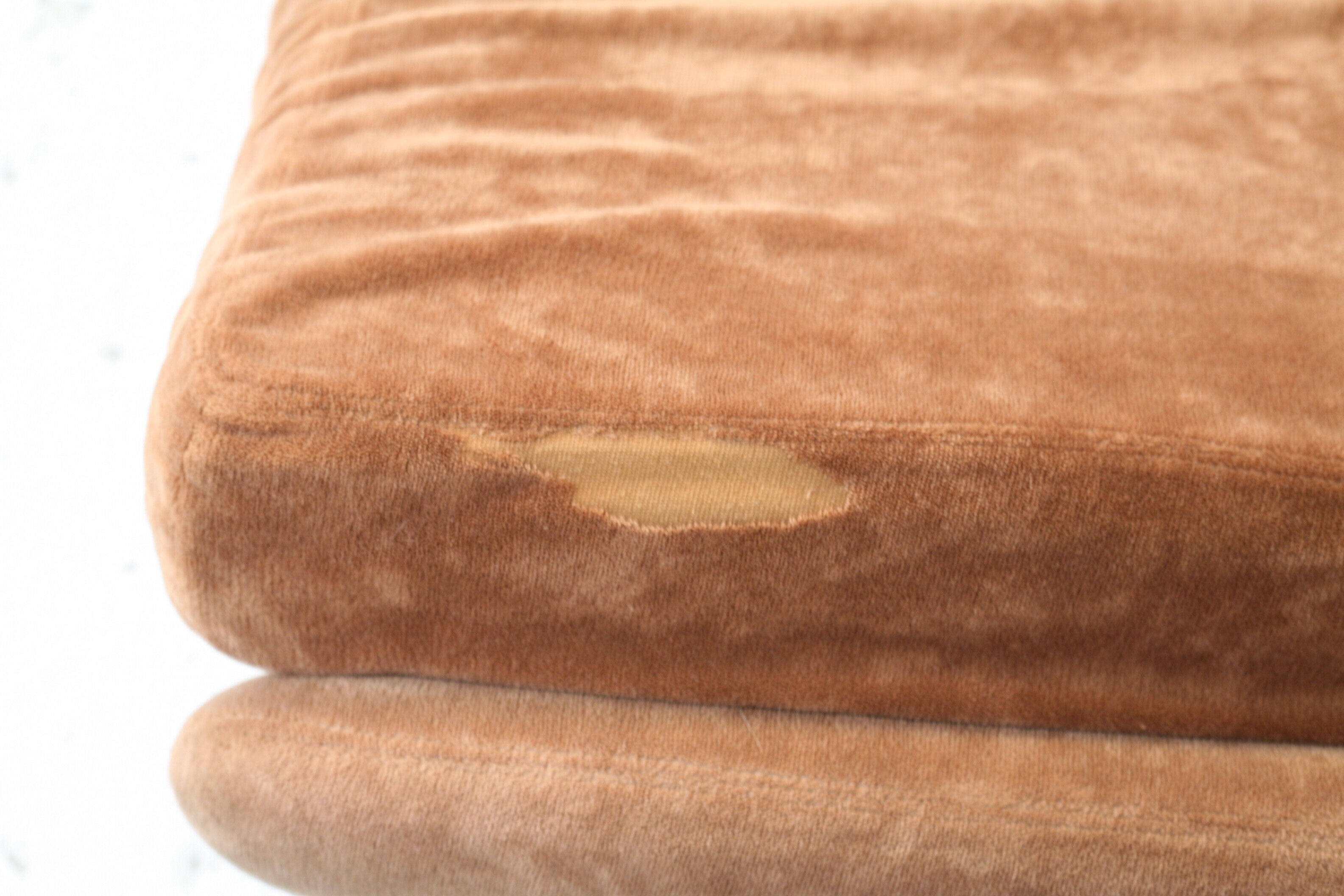 70s modular sofa, light brown velvet