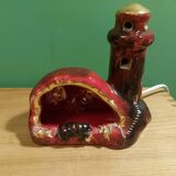 Vintage ceramic lamp in the shape of a lighthouse, Vallauris