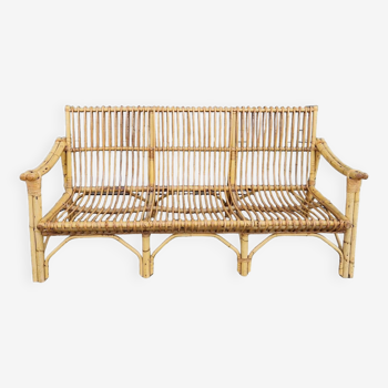 Rattan and bamboo sofa Dal Vera