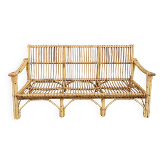 Rattan and bamboo sofa Dal Vera