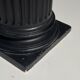 Neoclassical black plaster column
