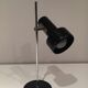 Adjustable lamp in black lacquered metal and chrome France 70s