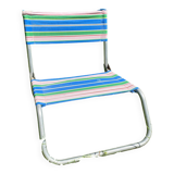 Chaise de plage , camping années 70