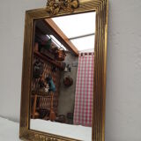 Rectangular mirror gilded tower 25x39cm