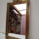 Rectangular mirror gilded tower 25x39cm