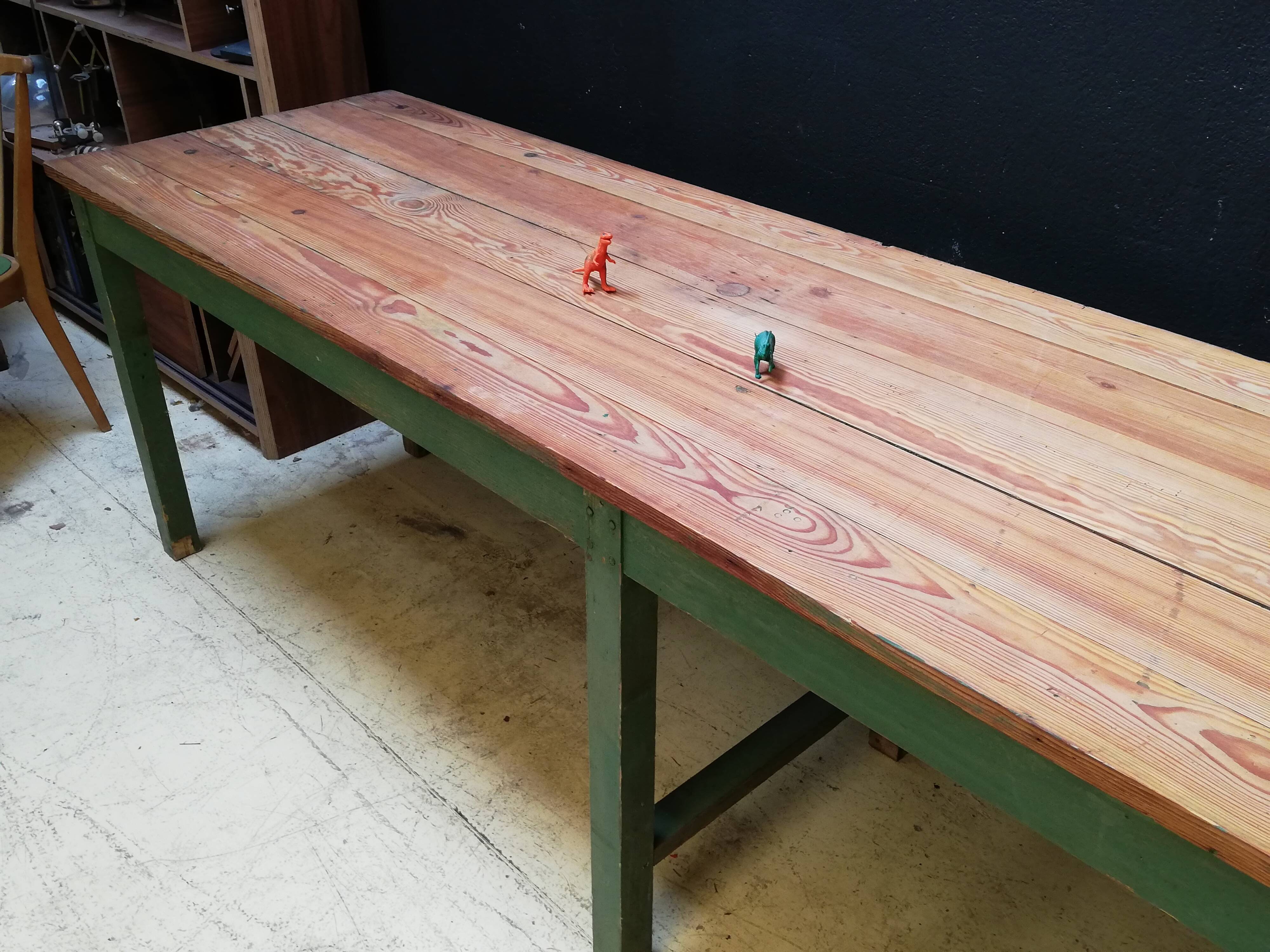 Old draper table 8/10 people, 2,70m