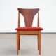 Série de 4 chaises scandinaves vintage 1960