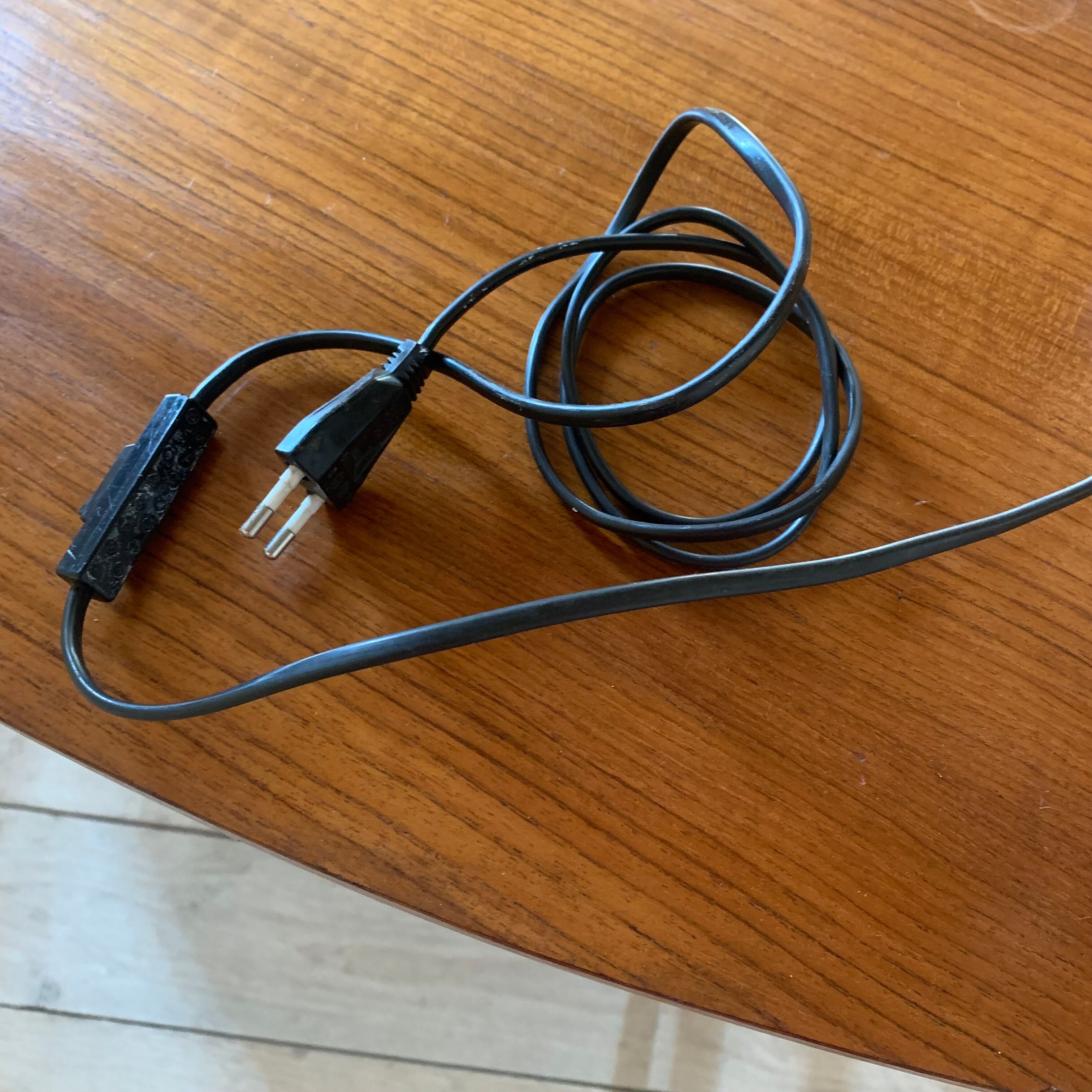 Vintage table lamp chrome and cork seventies