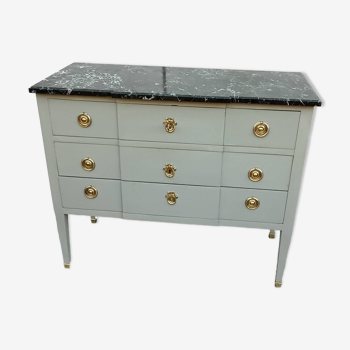 Gray chest of drawers