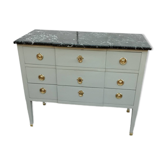 Gray chest of drawers