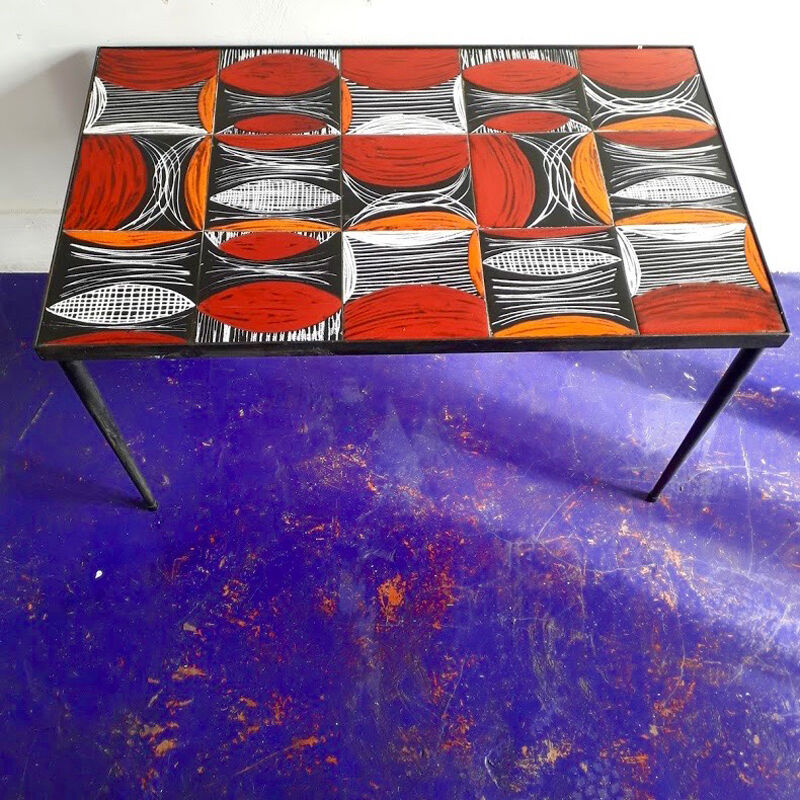 Table low ceramic Robert and Jean Cloutier, 1950's