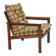 1970s, Danish lounge chair, original condition, furniture wool fabric, teak wood.