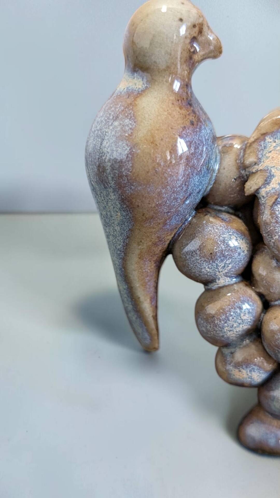 Stoneware vase signed JM – Jean-Marie Delahaye