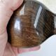 2 Art Deco ball wall lights Wood Cut glass Functional
