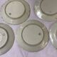 7 small plates in fine Limoges porcelain
