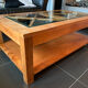 Table de salon teck massif