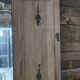 Corner coat rack in oak