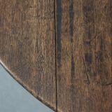 Antique English oak side/dining/gateleg table from the 18th century