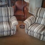 Pair of Italian design armchairs of the 1970s