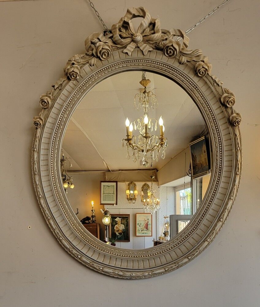 Louis XVI medallion mirror