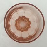 11 pink glasses and carafe