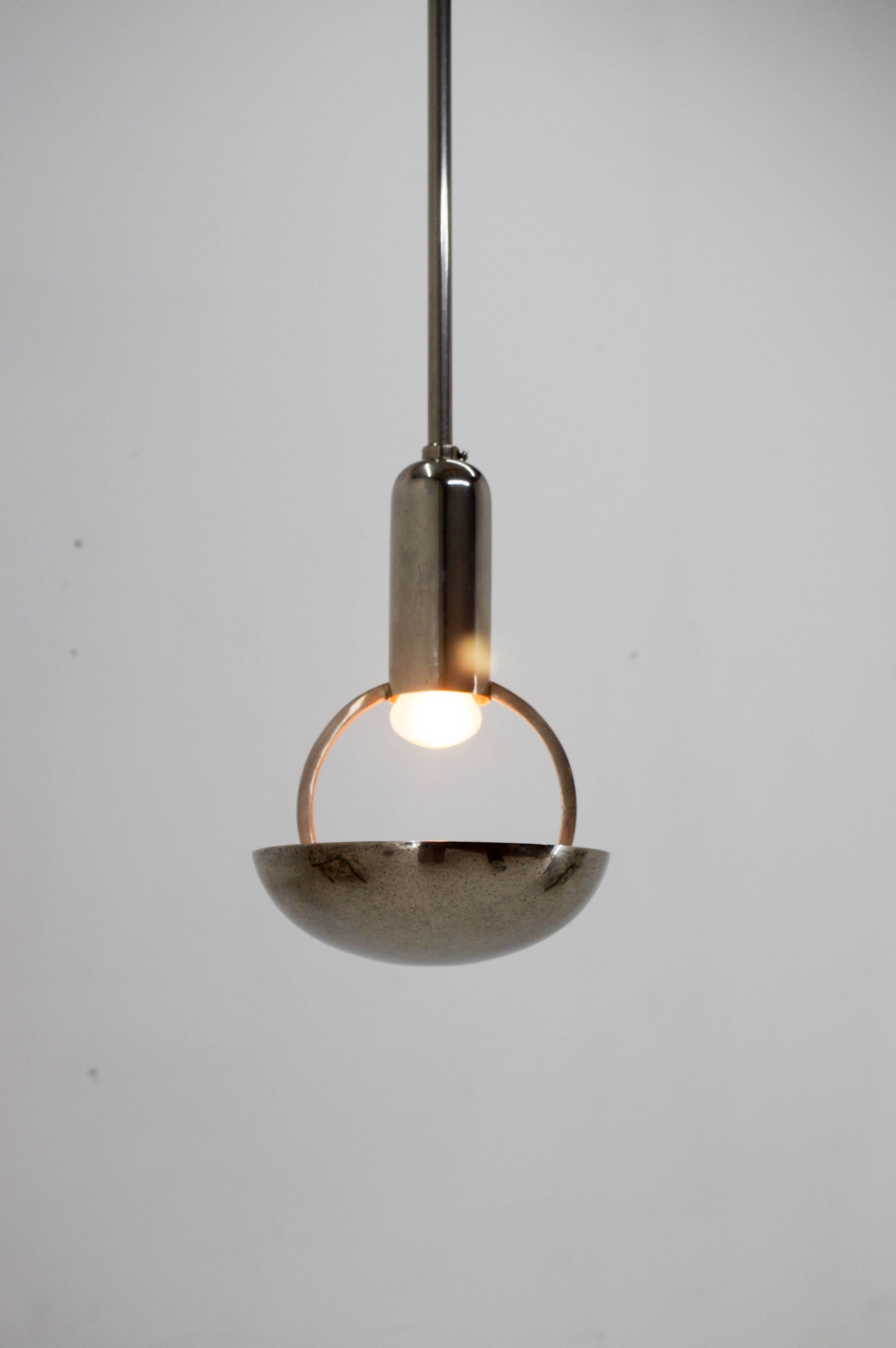 Bauhaus / Functionalist Pendant, 1930s, Restored