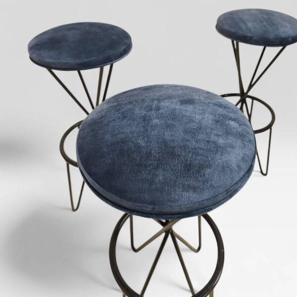 Tabouret (3) modèle CM127, Thonet, 1950
