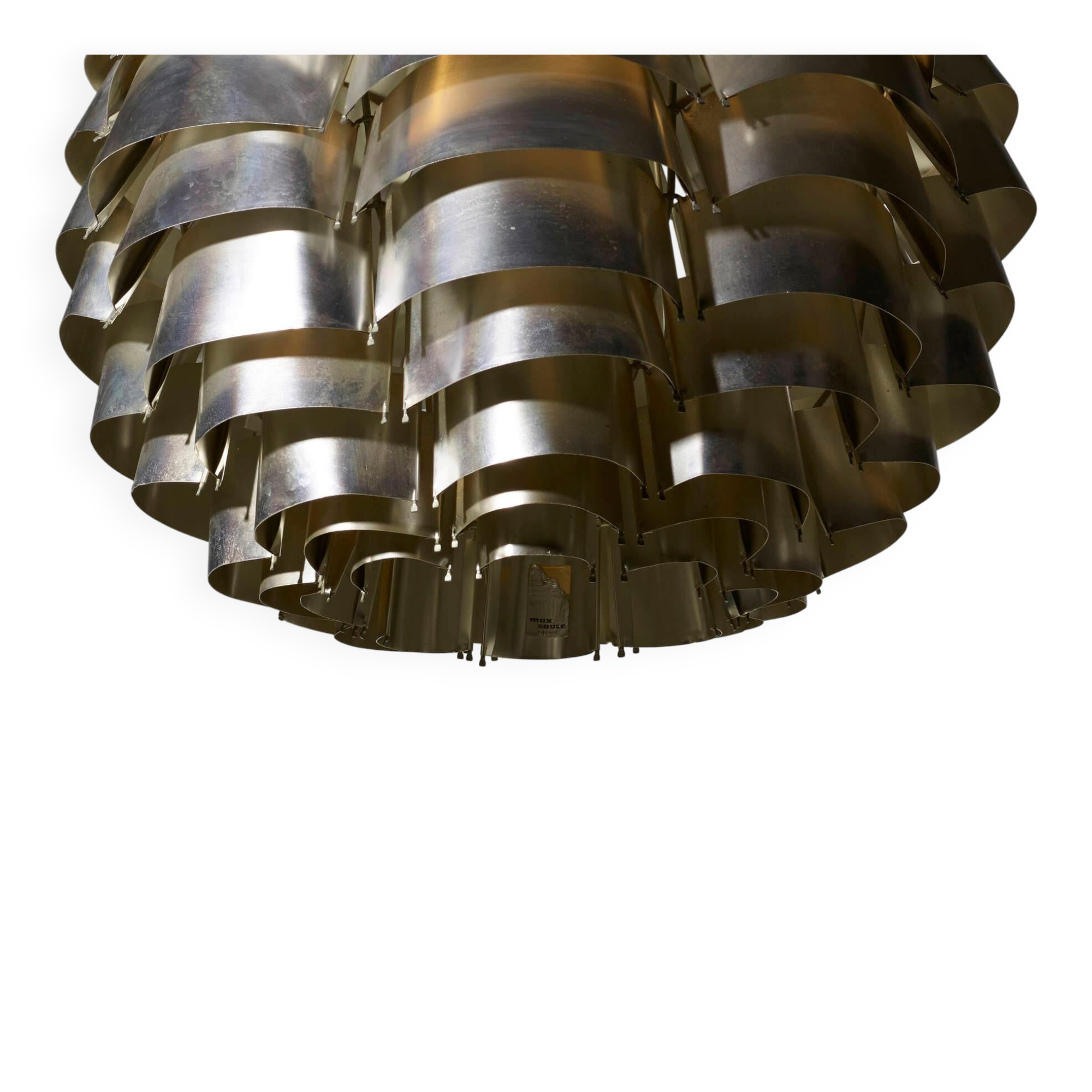 Modern mid-century chandelier Orion 48 by French sculptor Max Sauze.