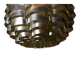 Modern mid-century chandelier Orion 48 by French sculptor Max Sauze.