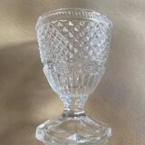 Antique pressed molded glass egg cup